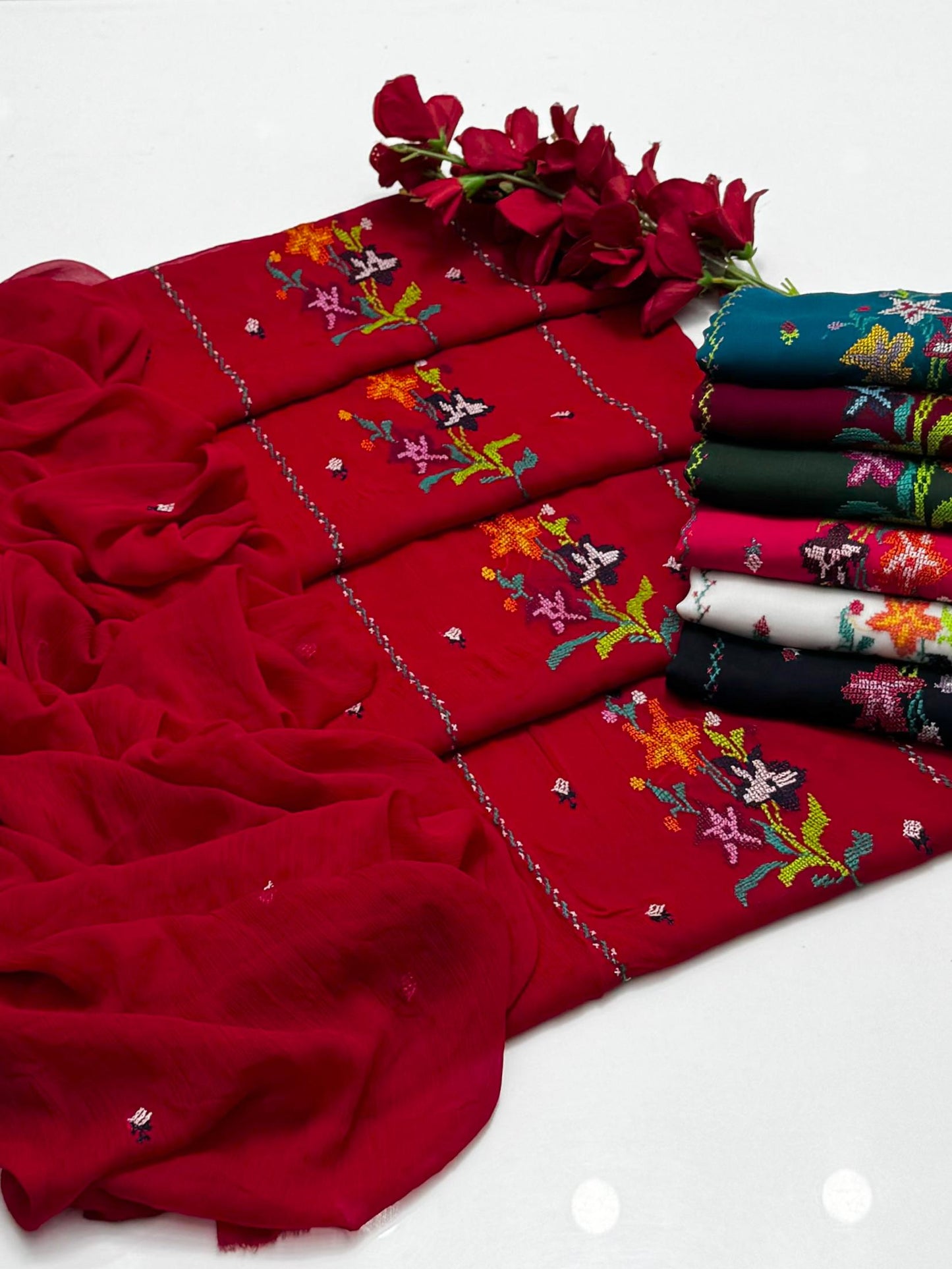 Bamber Chiffon Cross Stitch 2 PC Unstitched