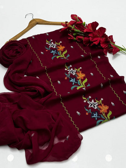 Bamber Chiffon Cross Stitch 2 PC Unstitched