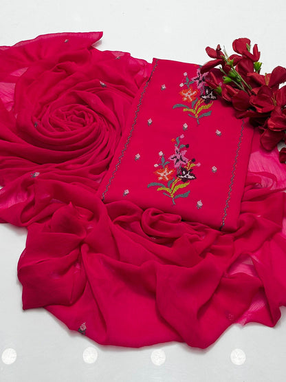 Bamber Chiffon Cross Stitch 2 PC Unstitched