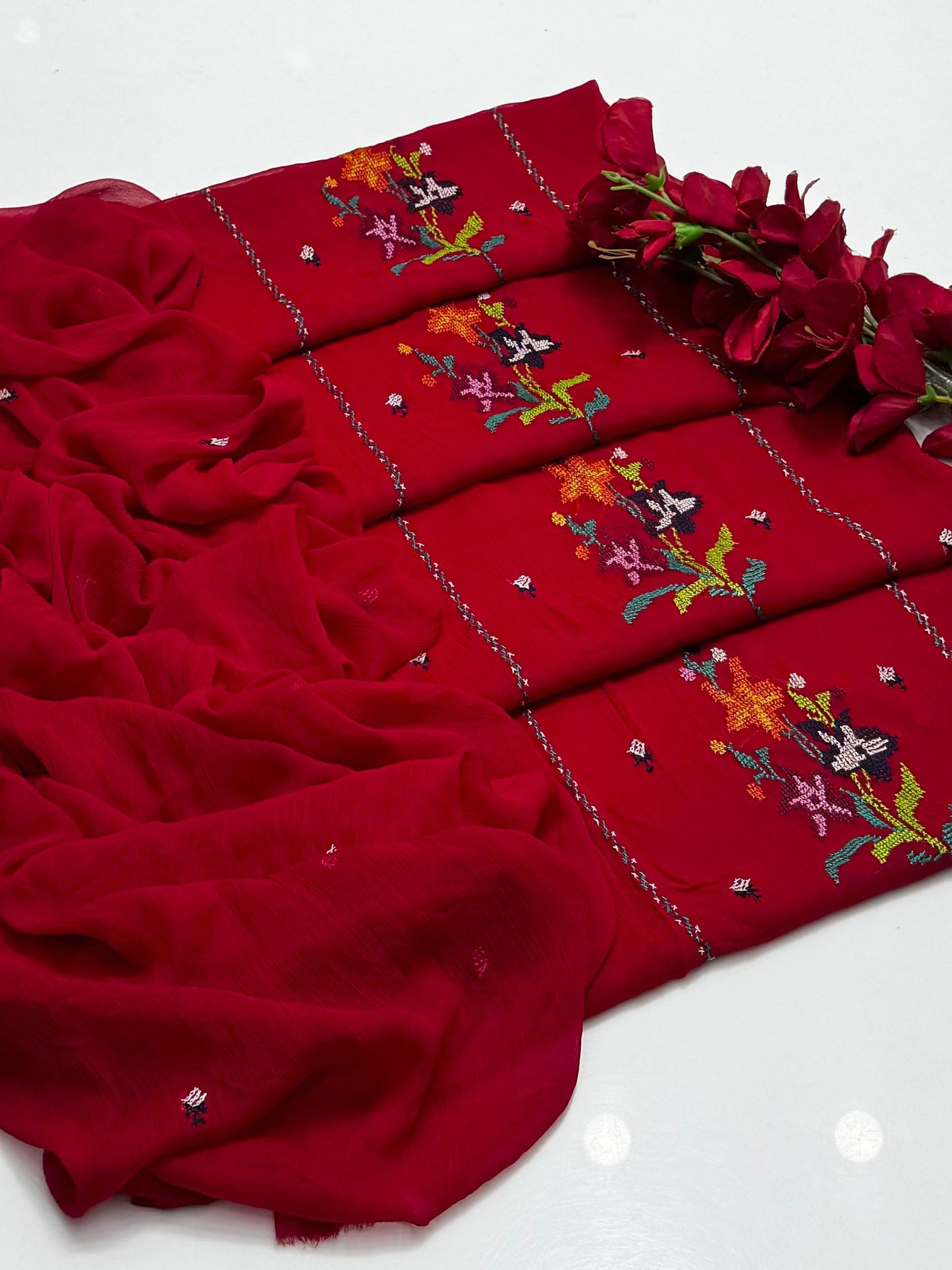 Bamber Chiffon Cross Stitch 2 PC Unstitched