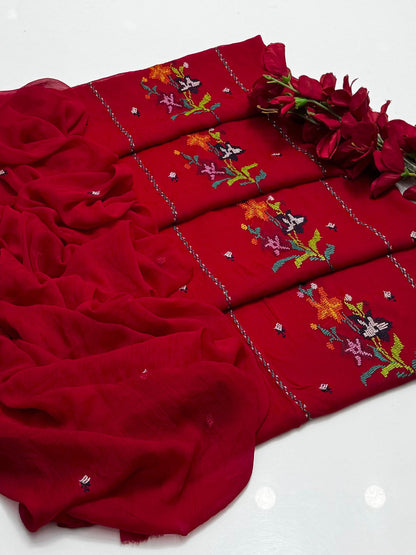 Bamber Chiffon Cross Stitch 2 PC Unstitched