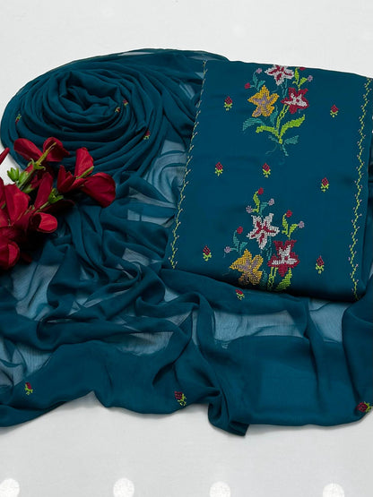 Bamber Chiffon Cross Stitch 2 PC Unstitched