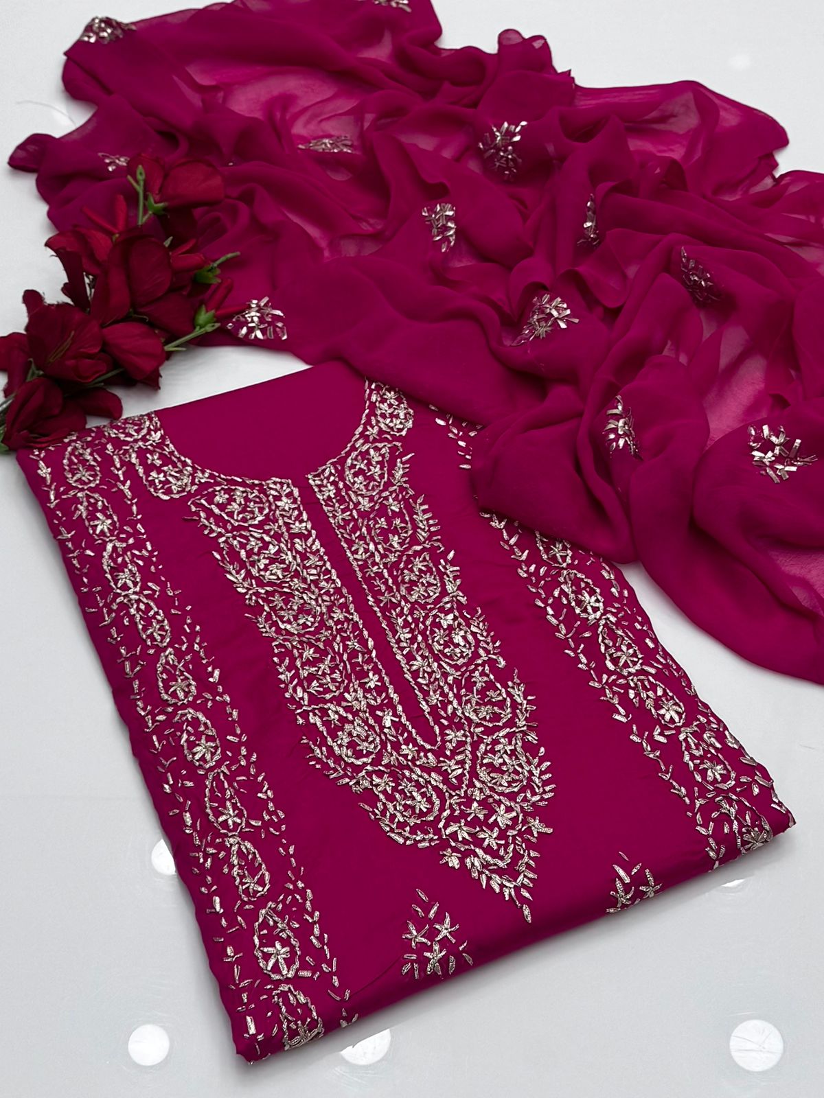 LCD Gota Work Shahi Design GTM Lawn 3 Pc Suit