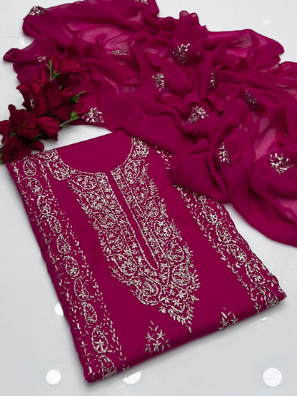 LCD Gota Work Shahi Design GTM Lawn 3 Pc Suit