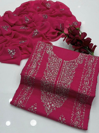 LCD Gota Work Shahi Design GTM Lawn 3 Pc Suit