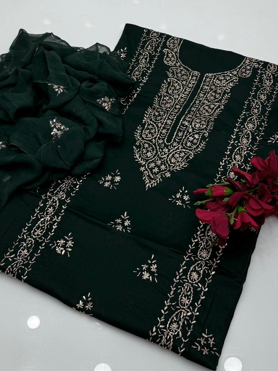 LCD Gota Work Shahi Design GTM Lawn 3 Pc Suit