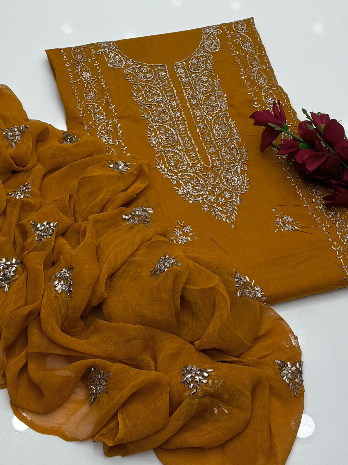 LCD Gota Work Shahi Design GTM Lawn 3 Pc Suit