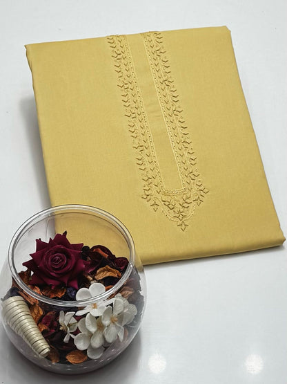 Pure Cotton Gents Summer Collection - Applique Patti Gala work