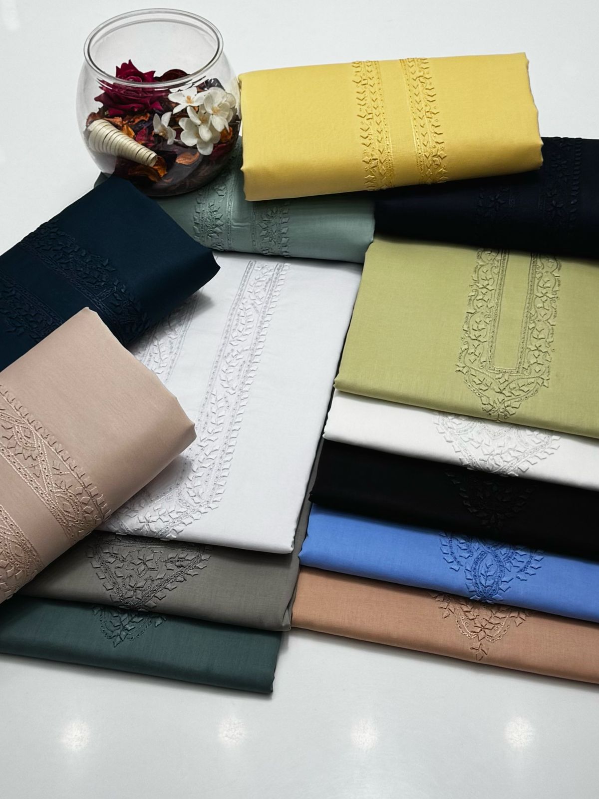 Pure Cotton Gents Summer Collection - Applique Patti Gala work